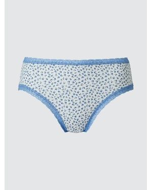 Uniqlo Heupslip (Bloemen) - Blauw
