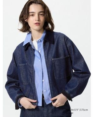Uniqlo Denim Jack (Rits) - Blauw