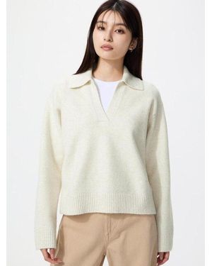 Uniqlo Soufflé Polotrui - Wit