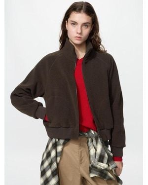 Uniqlo Fleece Blouson Jack - Rood
