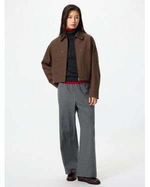 Uniqlo Flanellen Easy Broek - Bruin