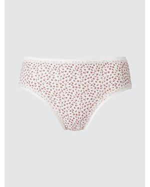 Uniqlo Heupslip (Bloemen) - Wit