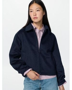 Uniqlo Geborsteld Blouson Jack - Blauw
