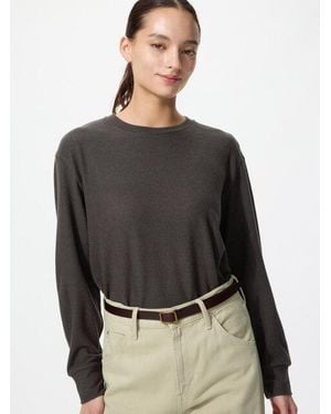 Uniqlo Zachte Fleece Longsleeve - Zwart