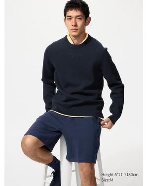 Uniqlo Ultra Stretch Sweat Short - Blauw