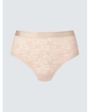 Uniqlo Slip Met Hoge Taille (Micro-Kant) - Wit