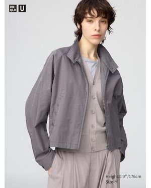 Uniqlo Blouson Jack Van Katoenmix - Grijs