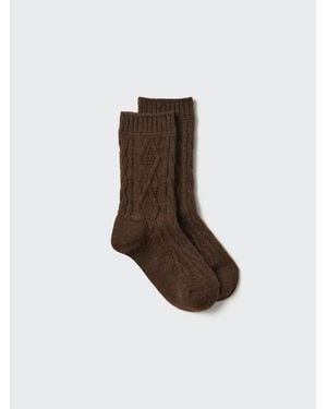 Uniqlo Heattech Sokken - Bruin