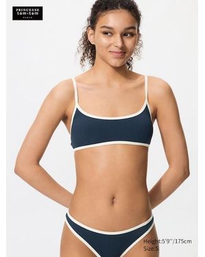Uniqlo Bikinitop (Voorgevormde Cups) - Blauw