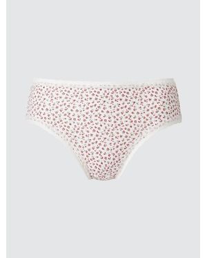Uniqlo Heupslip (Bloemen) - Wit