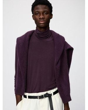 Uniqlo Heattech Extra Warm Kasjmiermix Coltrui - Paars