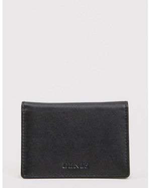Dents Leather Credit Card Holder - Grey