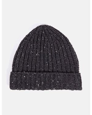 Universal Works Lambswool Fleck Beanie Hat - Blue