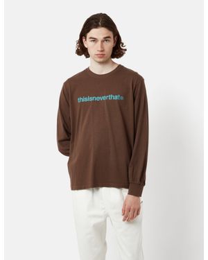 thisisneverthat T-Logo Long Sleeve T-Shirt - Brown