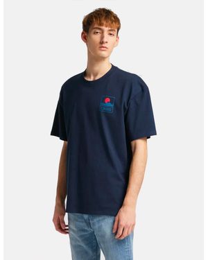 Edwin Sunset On Mt. Fuji T-Shirt - Blue