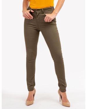 U.S. POLO ASSN. High Rise Skinny Twill Pants - Multicolor