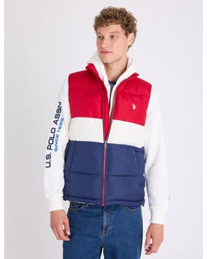 U.S. POLO ASSN. Tri Colorblock Vest - Red