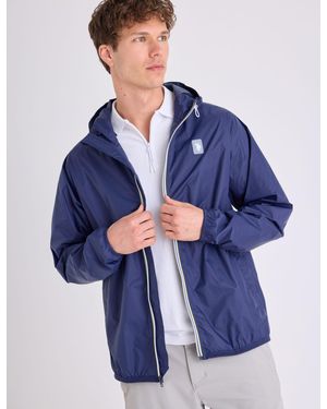 U.S. POLO ASSN. Signature Stripe Windbreaker With Hood - Blue