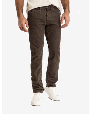 U.S. POLO ASSN. 5 Pocket Slim Straight Corduroy Pants - Gray