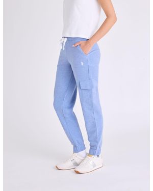 U.S. POLO ASSN. French Terry Cargo Jogger - Blue