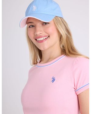 U.S. POLO ASSN. Twill Center Logo Hat - Pink