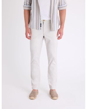 U.S. POLO ASSN. Stretch Twill Slim Staight Chino Pants - White