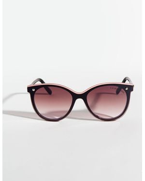 U.S. POLO ASSN. Ladies Cat-Eye Shield Sunglasses - Pink