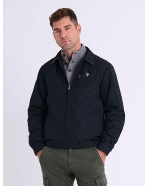 U.S. POLO ASSN. Micro Fleece Golf Jacket - Blue