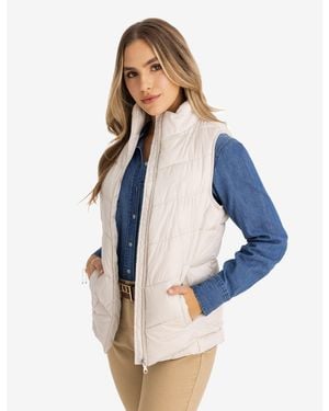 U.S. POLO ASSN. Chevron Stitch Puffer Vest - Blue