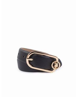 U.S. POLO ASSN. Solid Centerbar Dhm Belt - Black