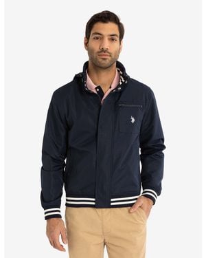U.S. POLO ASSN. Yacht Jacket With Patch Pocket - Blue