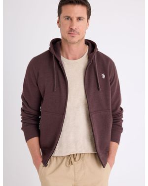 U.S. POLO ASSN. Full Zip Lined Hoodie - Purple