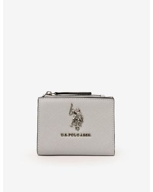 U.S. POLO ASSN. Logo Snap Wallet - Gray