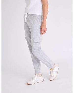 U.S. POLO ASSN. French Terry Cargo Jogger - White