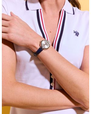 U.S. POLO ASSN. Ladies Strap Watch - Pink