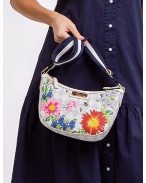 U.S. POLO ASSN. Floral Diamond Crossbody Bag - Blue