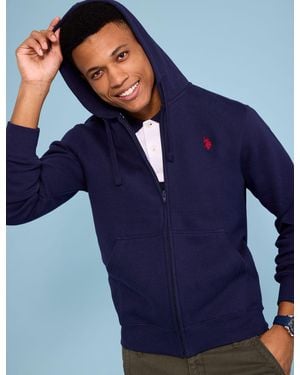 U.S. POLO ASSN. Full Zip Lined Hoodie - Blue