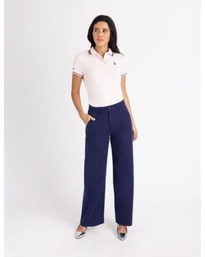 U.S. POLO ASSN. Double Tipped Polo Shirt - Blue
