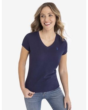 U.S. POLO ASSN. V-Neck T-Shirt - Blue
