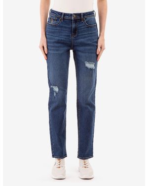 U.S. POLO ASSN. Mid Rise Boyfriend Jeans - Blue