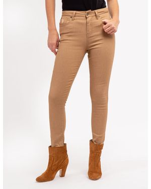 U.S. POLO ASSN. High Rise Skinny Twill Pants - Brown