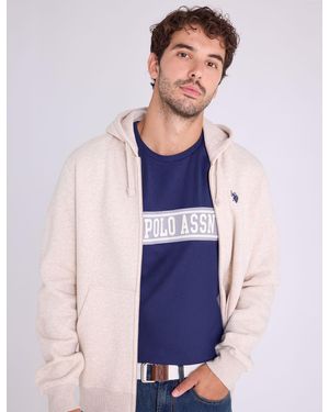 U.S. POLO ASSN. Full Zip Lined Hoodie - Blue