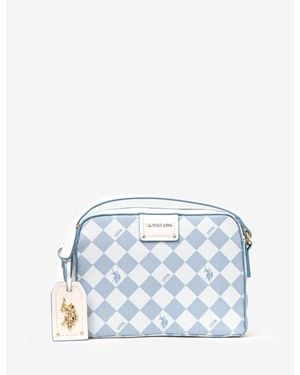 U.S. POLO ASSN. Diamond Signature Crossbody Bag - Blue