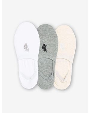 U.S. POLO ASSN. Ladies 3Pk Core Assorted Liner Socks - White