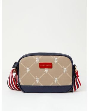 U.S. POLO ASSN. Classic Signature Print Crossbody Bag - Brown