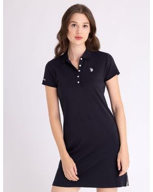U.S. POLO ASSN. Slim Fit Polo Dress - Black