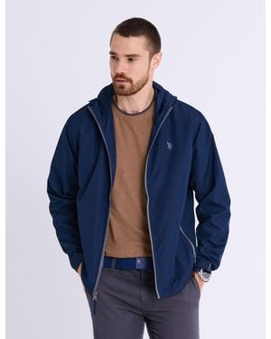 U.S. POLO ASSN. Hooded Windbreaker - Blue