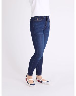 U.S. POLO ASSN. High Rise Super Skinny Jegging - Blue