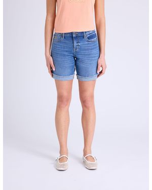 U.S. POLO ASSN. 7" Mid Rise Denim Bermuda Shorts - Blue