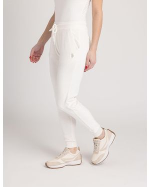 U.S. POLO ASSN. Velour Jogger - Natural